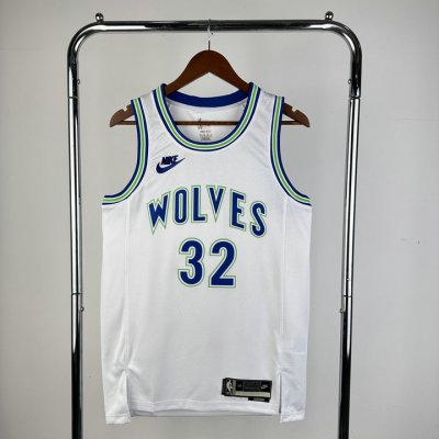 NBA 32 Towns Timberwolves 2023-24 Classic Maillot blanc